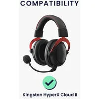 Kwmobile 2X Ohrpolster kompatibel mit Kingston HyperX Cloud II
