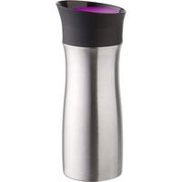 Helios to-go-Becher Click ́N ́Drink, 0,3 Liter, Edelstahl/Kunststoff, brombeer,
