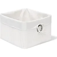 Relaxdays Aufbewahrungskorb Stoffbezug Bambus rechteckig 31 x 31 x