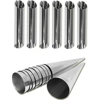 Rukauf 6X Cannoli Schaumrollen + 10x Schillerlockenformen Set Sahnerollen