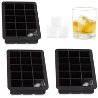 Relaxdays Eiswürfelform aus Silikon, für 2,5 cm Eiswürfel, BPA-frei,