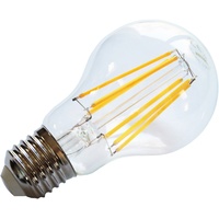 Heitec 8-W-Filament-LED-Lampe A60, E27, 810 lm, warmweiß, klar