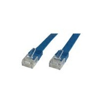 MicroConnect V-UTP601B-FLAT Netzwerkkabel 1 m, RJ-45, RJ-45, Blau)