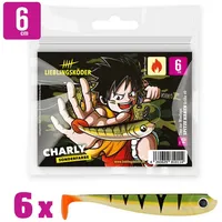 Lieblingsköder Gummifische 6cm - 6 Angelköder, Farbe Lieblingsköder:Charly