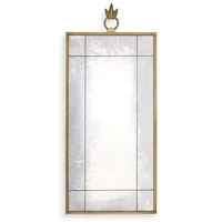 Casa Padrino Luxus Wandspiegel Antik Messingfarben 60 x 2