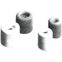 Prestien & Knüppel Türpuffer mit Schraublöcher 19,Ø 40mm weiß