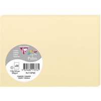 Clairefontaine 11376C Packung mit 25 Karten Pollen C6, 210g,