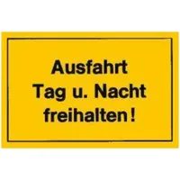 EDE Verbotsschilder Ausfahrt Tagu.Nacht freih gelb
