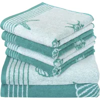 Dyckhoff Handtuch Set Seashell 100% Baumwolle 480 g/m2 Oeko-Tex