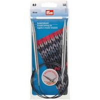 Prym 212214 Rundstricknadeln MS 80 cm 8,00 mm silberfarbig