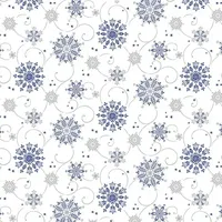 Mank Tischdecke Airlaid Cristal Blau-Silber, 80 x 80 cm,