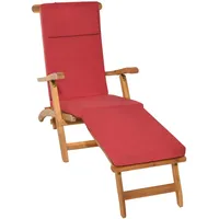 Beautissu Deckchairauflage Rot