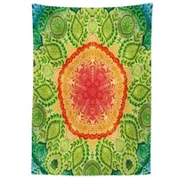 ABAKUHAUS Ethnisch Tischdecke, Lace Mandala Hippie-Art, Wasserfest Waschbar mit