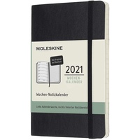 Moleskine Wochenkalender 2021, 12 Monate Wochenplaner horizontal in Deutsch,