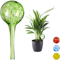 Relaxdays Bewässerungskugel 2er Set, dosierte Bewässerung Pflanzen u. Blumen,