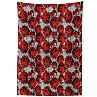 ABAKUHAUS Blumen Tischdecke, Rosen Vintage Valentines, Personalisierter Druck mit