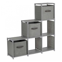 Bo-Camp Faltschrank XL Campingschrank Stoff Schrank Schubladen Garderobe Faltbar