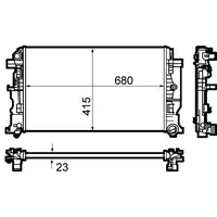 Mahle CR 1710 000S Kühlmittelkühler