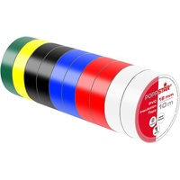 POPPSTAR Isolierband 10m (18mm breit, 0,18mm stark, 2x weiß,