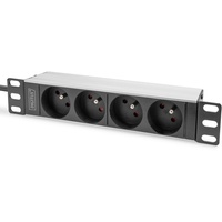 Digitus DN-95418-FR 10 Zoll Netzwerkschrank-Steckdosenleiste Geeignet für Schranktiefe: ab