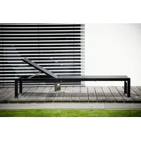 JAN KURTZ Quadrato aus Aluminium, Schwarz/Taupe