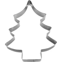 Staedter Städter Ausstechform Tanne 19 cm Weißblech, Silber, 19