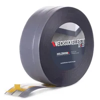 Holzbrink Weichsockelleiste selbstklebend PVC 32x23mm, 25 m Küchenleiste Arbeitsplatte