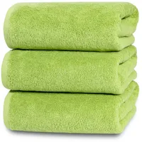 ZOLLNER Duschtuchset 70 x 140 cm grün 3 St.