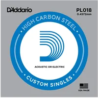 D'Addario PL018 Gitarren-Einzelsaite (für Akustik oder E-Gitarre) 0,046 cm
