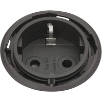 EVOline 159280002500 One Steckdose schwarz DM 59 mm