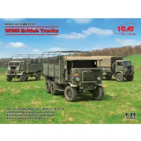 ICM WWII British Trucks(Model W.O.T.6,Model W.O.T.8,Leyland Retriever General Serv