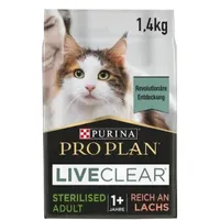 Purina LiveClear Sterilised Adult Lachs 1,4 kg