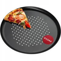 Kadax Pizzaform, Pizza-Pfanne mit Löchern, Backblech aus verzinktem Blech