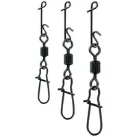 Jenzi NO Knot-Verbinder mit Fast-Lock Karabiner-Wirbel mittel 20 Kg