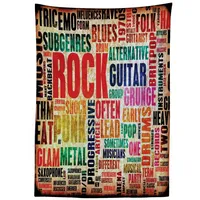 ABAKUHAUS Musik Tischdecke, Musik Rock 'n' Roll-Plakat, Personalisierter Druck