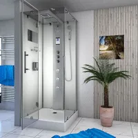 AcquaVapore AquaVapore Dampfdusche Duschtempel Sauna Dusche Duschkabine D38-10L3-EC 90x90