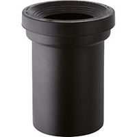 Geberit Anschlussstutzen mit Manschette, PE-HD, schwarz