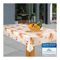 Laro Wachstuch-Tischdecke Abwaschbar Garten-Tischdecke Wachstischdecke PVC Plastik-Tischdecken Eckig Meterware