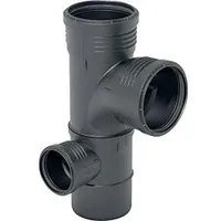 Geberit Silent PP Kombibogeneckabzweig 390470141 DN 90/90/50, 87,5Grad, links,