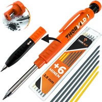 Thorvald Robuster Tieflochmarker Bleistift (+ 7 Minen, Spitzer und