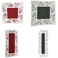 Westernlifestyle Tischläufer Tischdecke Mitteldecke Tischband gestickt Rosen Rot Weiss