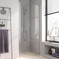 Kermi Liga Pendeltür für Seitenwand LI1WR095201AK 95x200cm, silber mattglanz,