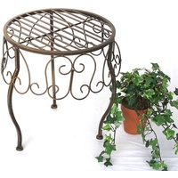 DanDiBo Ambiente DanDiBo Blumenhocker Metall Braun Rund 35 cm