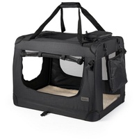 LIONTO Hundetransportbox faltbar für Reise & Auto, 101x69x70 cm,