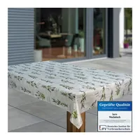 Laro Wachstuch-Tischdecke Abwaschbar Garten-Tischdecke Wachstischdecke PVC Plastik-Tischdecken Eckig Meterware