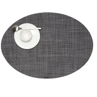 Chilewich Tischset Mini Basketweave Oval Cool Grey