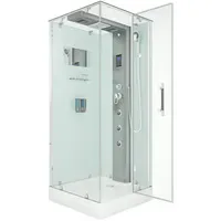 AcquaVapore Dampfdusche Duschtempel Sauna Dusche Duschkabine D38-20R2-EC 100x100