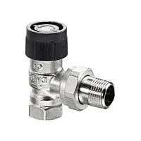 OVENTROP Thermostatventil Baureihe A DN 20, Eck, Messing vernickelt