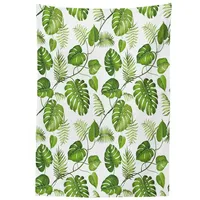 ABAKUHAUS Blatt Tischdecke, Strudel Palm Bananenstauden, Pflegeleicht Waschbar Schmutzabweisend