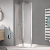 Kermi Liga Pendeltür in Nische LIPTD100201PK 100x200cm, silber mattglanz,